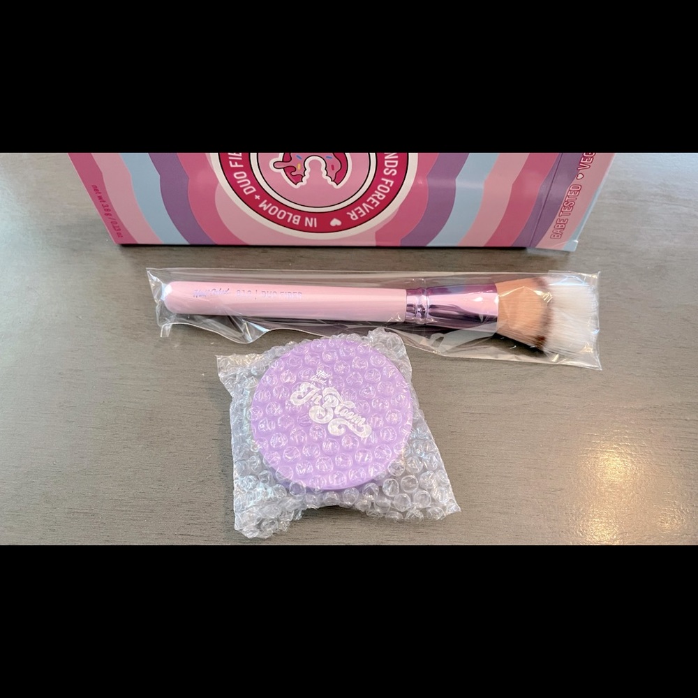 Half Caked Best Friends Forever Set:  In Bloom Blush + Duo Fiber Brush